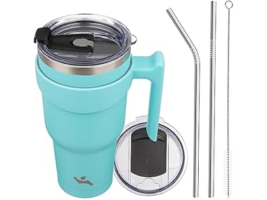 $9.99, Was $17.99, 44% Off! Konokyo 40 oz Tumbler with Handle dealfomo