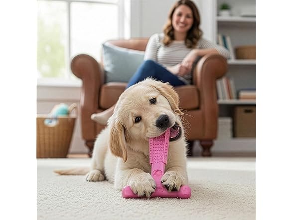 SPOT Bam-Bones Puppy T-Bone Dog Chew Toy