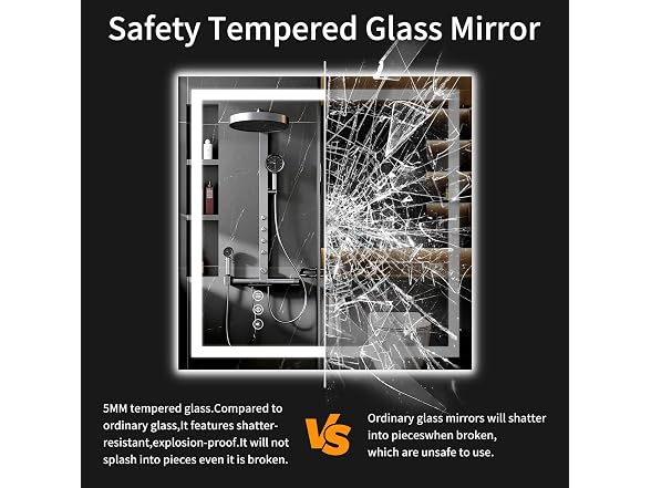 Anti-Fog LED Bathroom Mirror