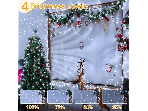 Ollny Outdoor String Lights 396LED 131ft, Cool Plu