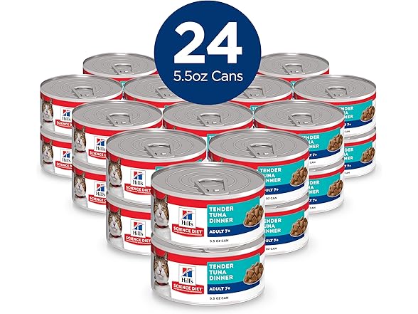 24PK Hill's Science Diet Adult 7+ Wet Cat Food