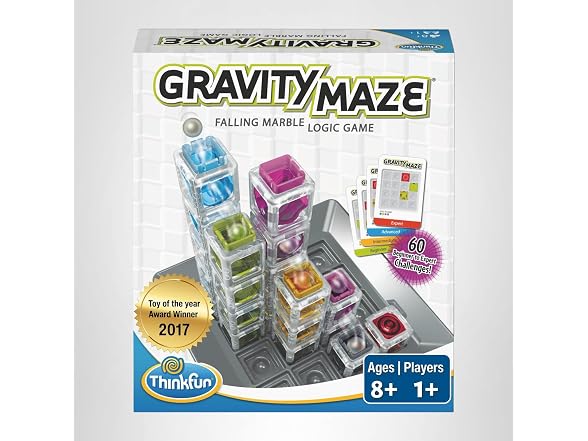 ThinkFun Gravity Maze - Falling Marble Logic Game