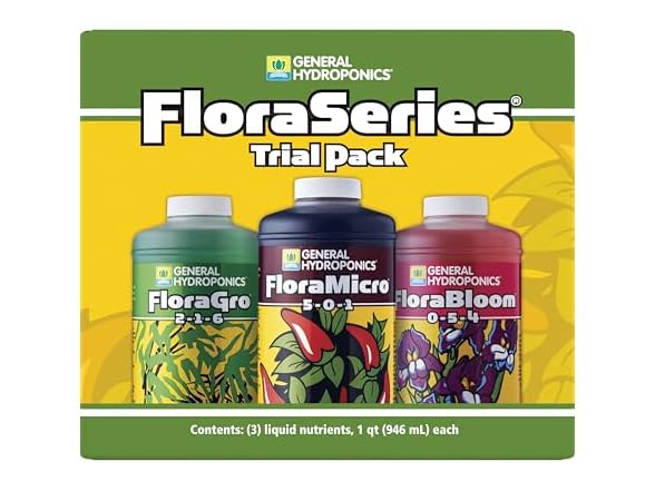 General Hydroponics Fertilizer System Trial Pack 