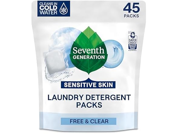Seventh Generation Detergent, 45ct