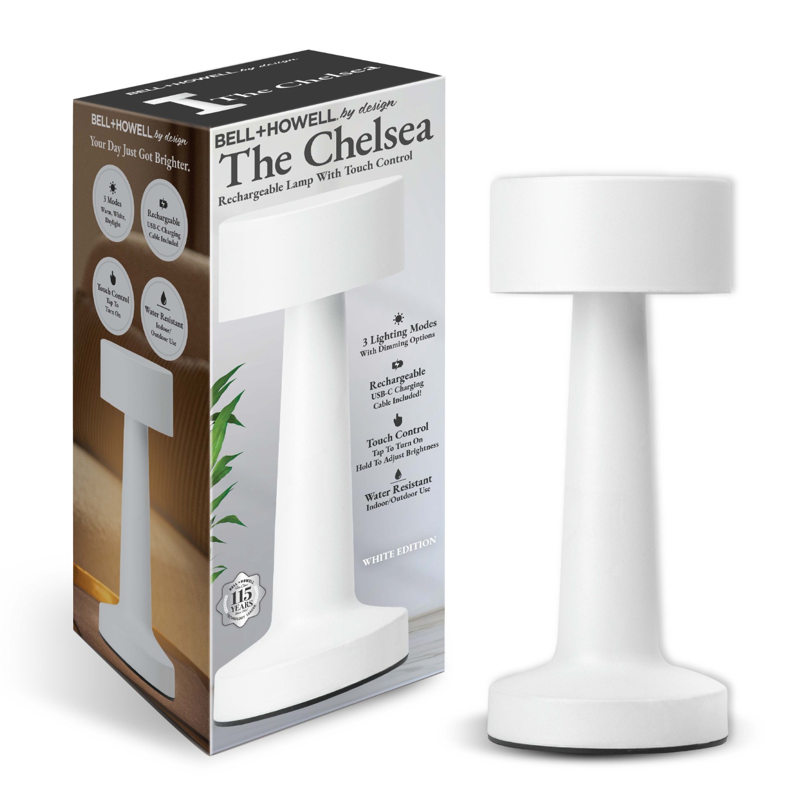 Bell+Howell Chelsea Cordless Table Lamp - Gallery 15