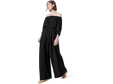 $9.99, Was $179, 94% Off! DEE Ocleppo Women Off Shoulder 3/4 Sleeve Jumpsuit dealfomo