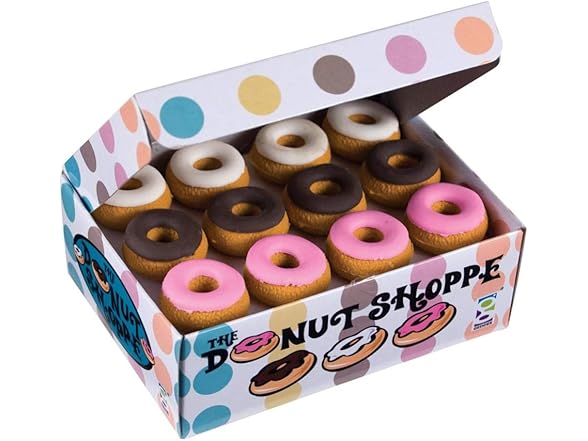 Donut Shoppe Scented Food Erasers (36pc)