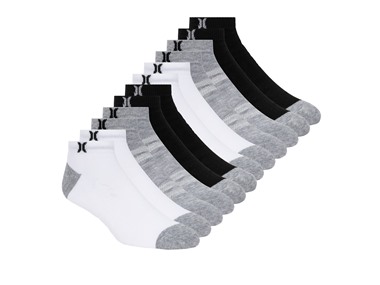 $18.99, Was $36, 47% Off! Hurley Men's 12-Pairs Low Cut Socks dealfomo