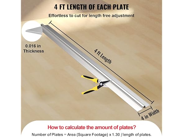 PEX Heat Transfer Plates 4 ft, Radiant 160455
