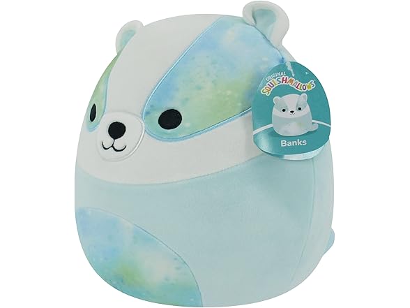 Squishmallows 12-Inch Banks Blue Badger