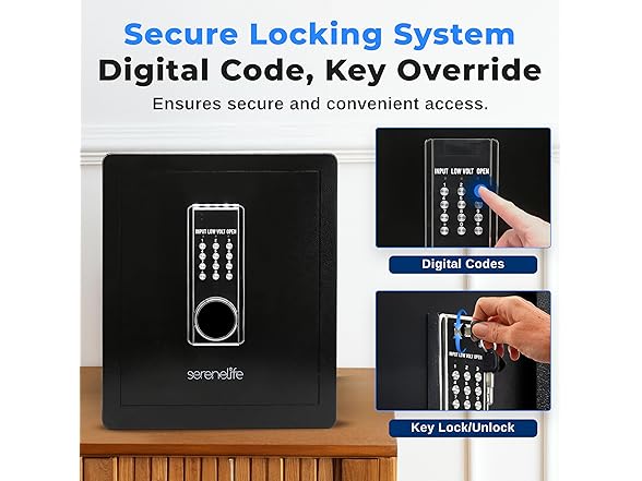 SereneLife Electronic Large Digital Safe 