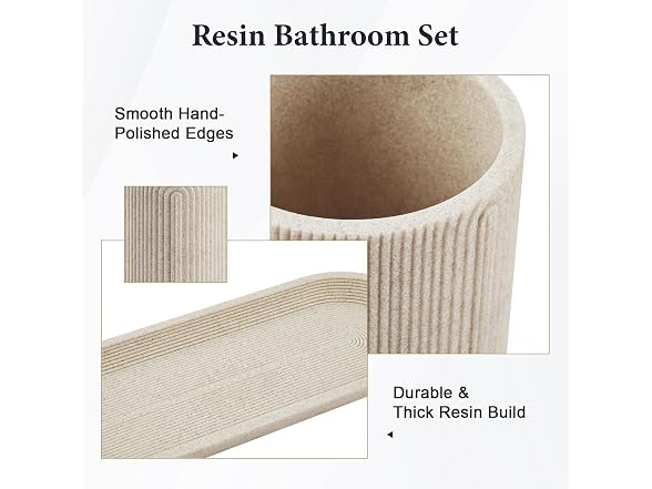 Z ZONAMA 7 Piece Bathroom Accessories Set