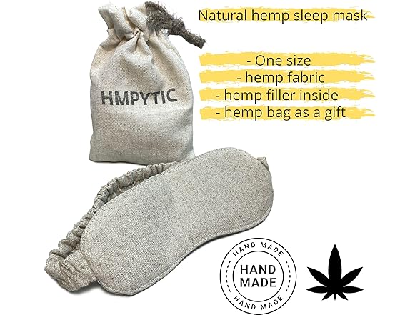 Hemp Sleep Mask-Eye Mask for Sleeping