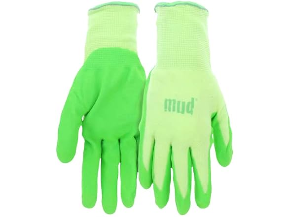 MUD 021K Nitrile Coated Gloves, Kiwi