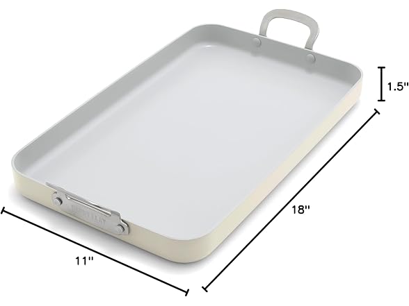 GreenPan x Bobby Flay 18" x 11" Nonstick Griddle