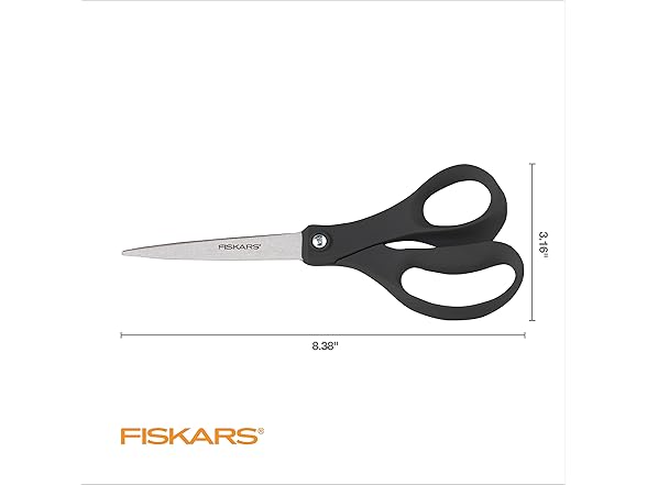 Fiskars 8” Everyday Stainless Steel Scissors 2Pk