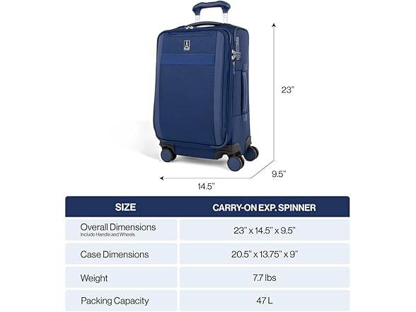 Travelpro VersaPack+ Lightweight Softside 21"