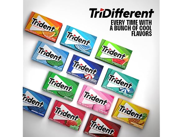 Trident Original Gum 12 Packs 168 Pieces