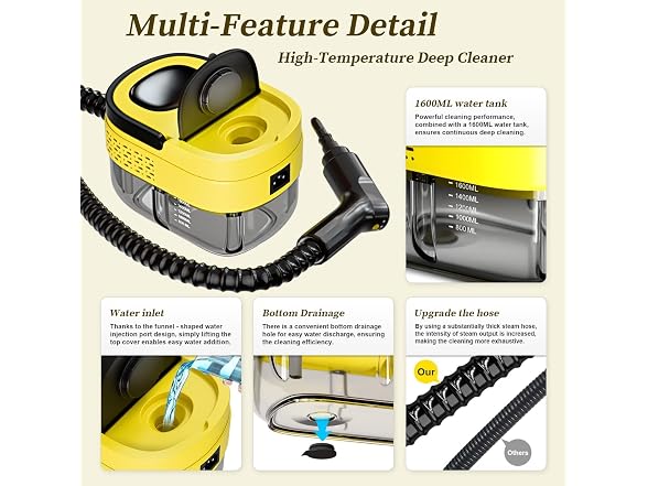 2500W Portable Steam Cleaner - Gallery 3