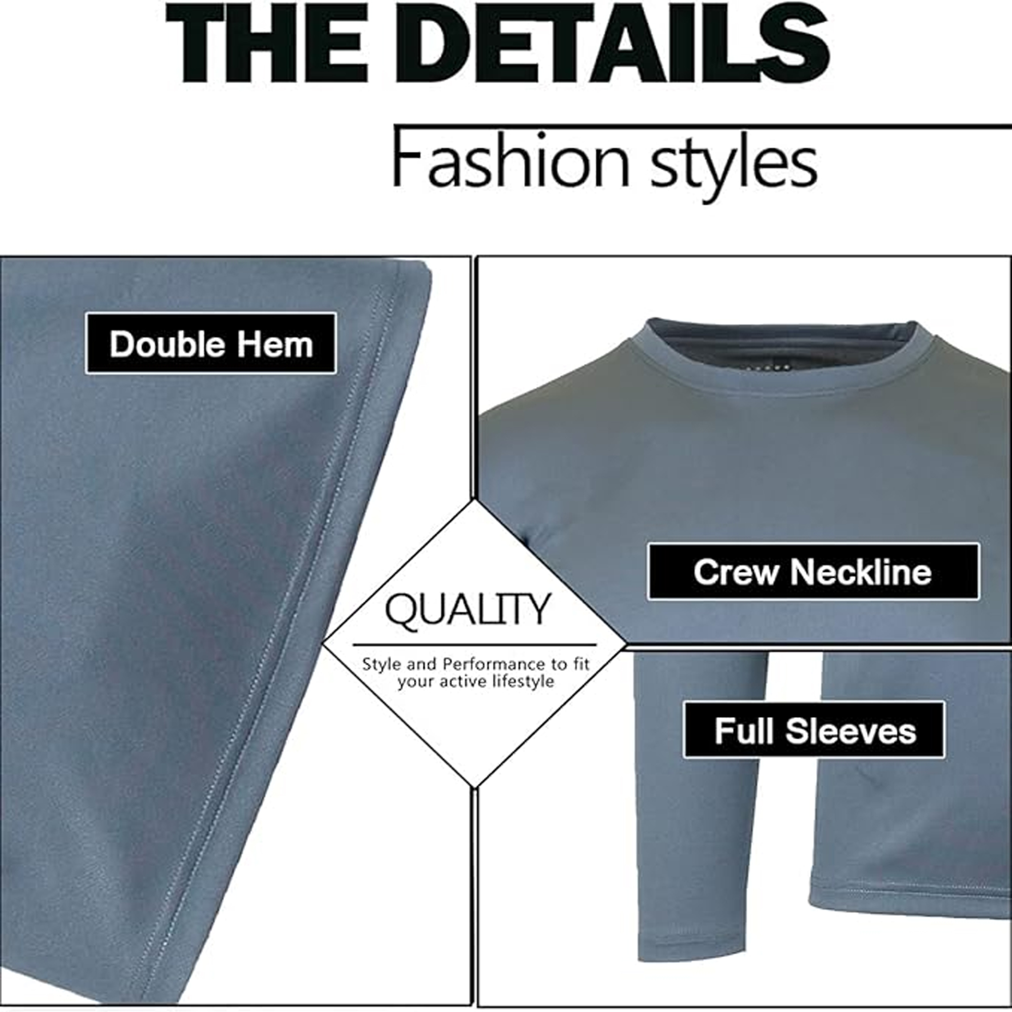 3Pk Mens L/S Performance Shirt - Gallery 24