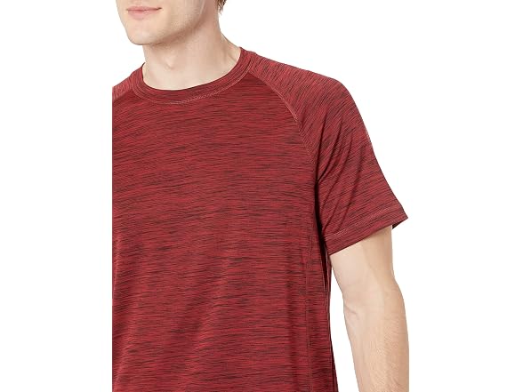 Amazon Essentials Quick-Dry UPF 50 Tee, Red (XS)