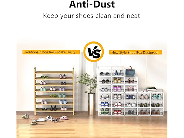 Secret Space 12 Pack Shoe Storage Organizer