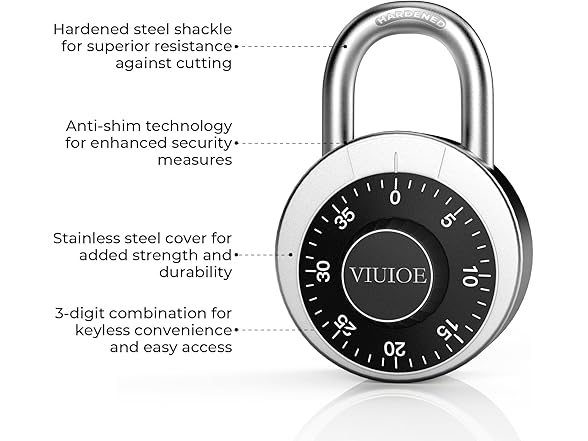 VIUIOE Dial Combination Lock