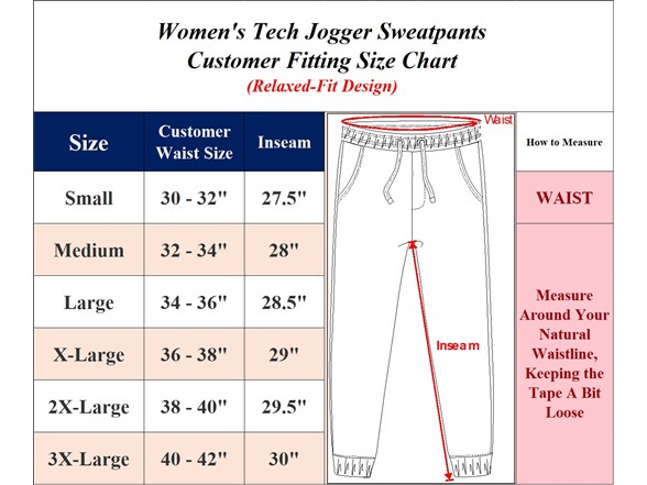 3Pk Asst Womens Tech Joggers w-Stripe Zip Patch