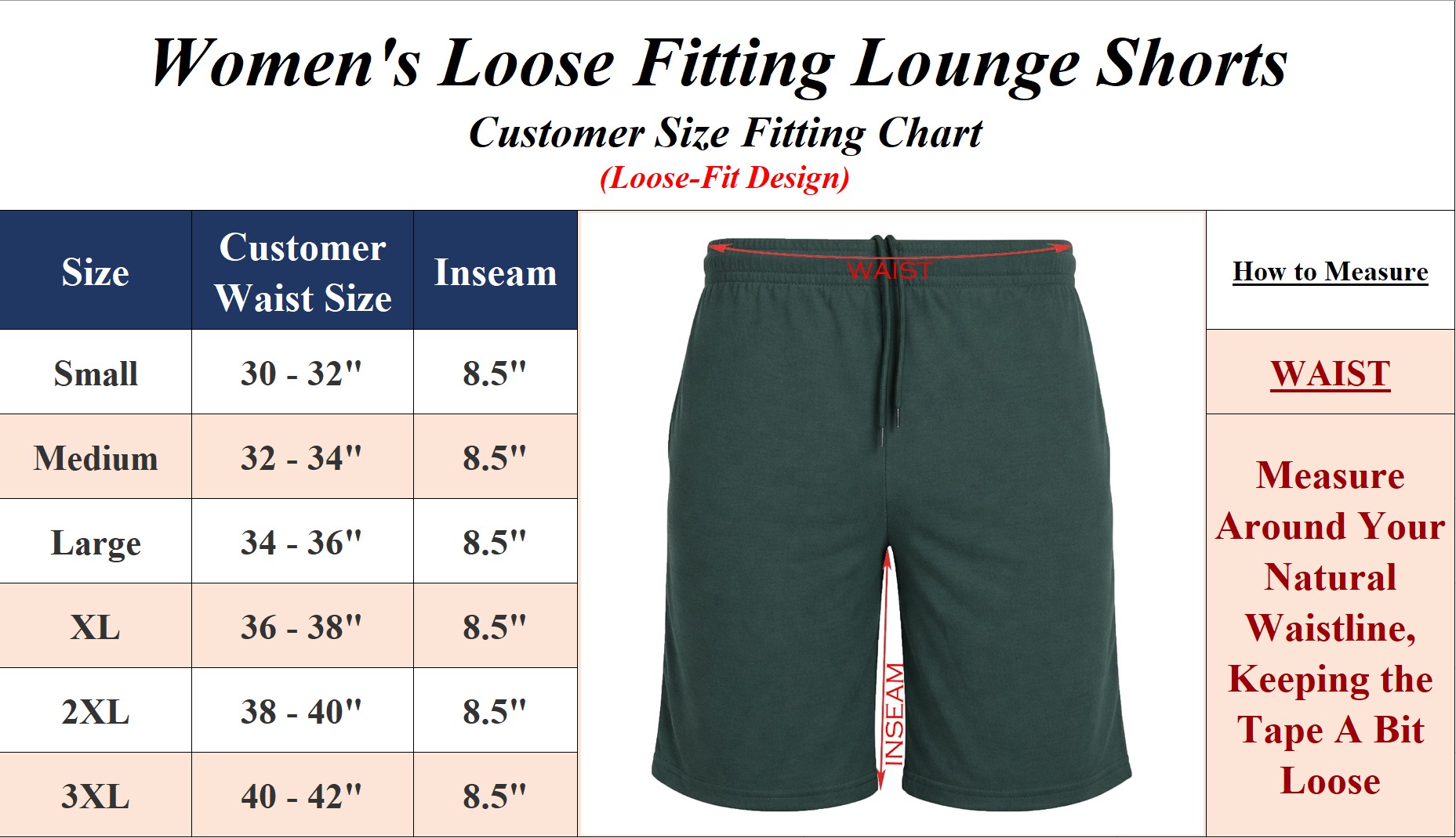 10Pk Womens Loose Fit Lounge Shorts - Gallery 6
