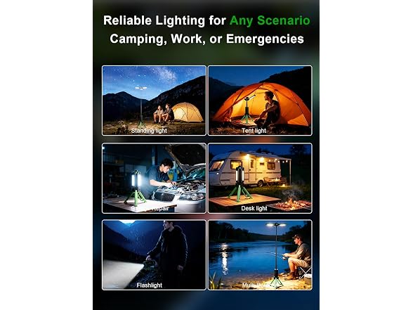 CuLiDing 15000mAh Camping Light Green