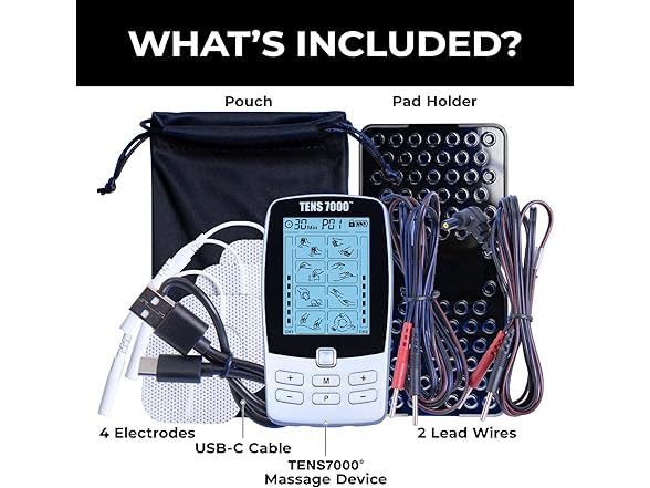 TENS Sport Recovery Unit with 4 Pads