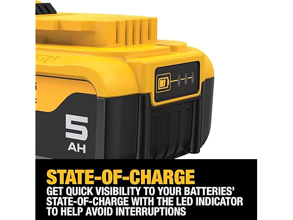 DEWALT DCB205 20V MAX 5 Ah Lithium Ion Battery