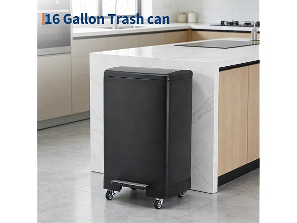 OUTLANE 60L Stainless Steel Kitchen Trash Can 
