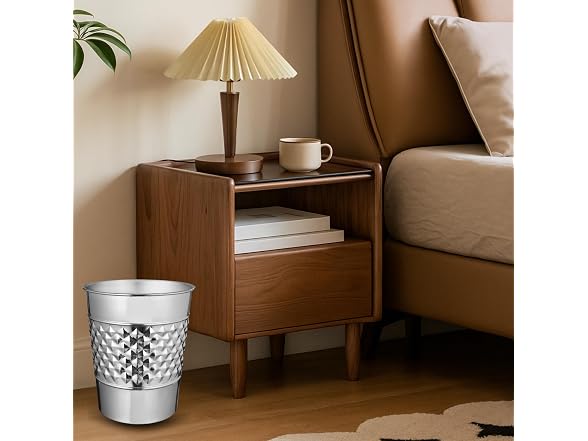 Monarch Abode Metal Bathroom Trash Can