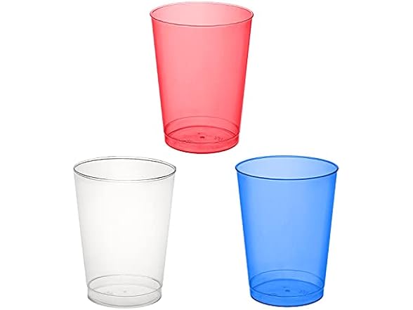 Party Essentials Disposable Party Cups, 10oz, 60 Count