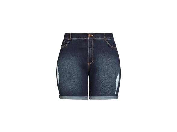 Avenue Womens Plus Size Giana Ripped Short (32)