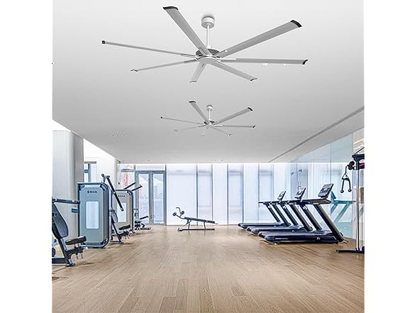 Parrot Uncle F8311S110V 100" Silver Industrial Ceiling Fan