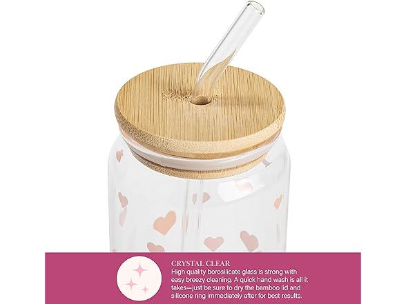 Paris Hilton Glass Tumblers Set with Iconic Decal