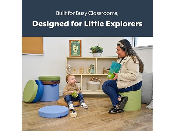 Children's Factory Round Floor Cushions for Classroom