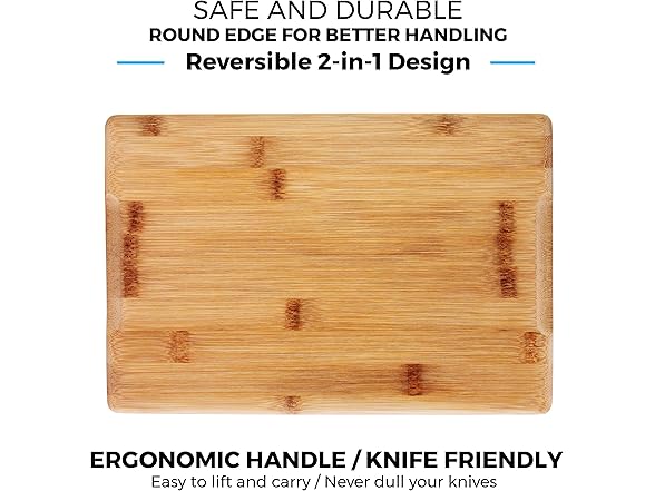 Bamboo Cutting Boards for Kitchen with Juice Groove