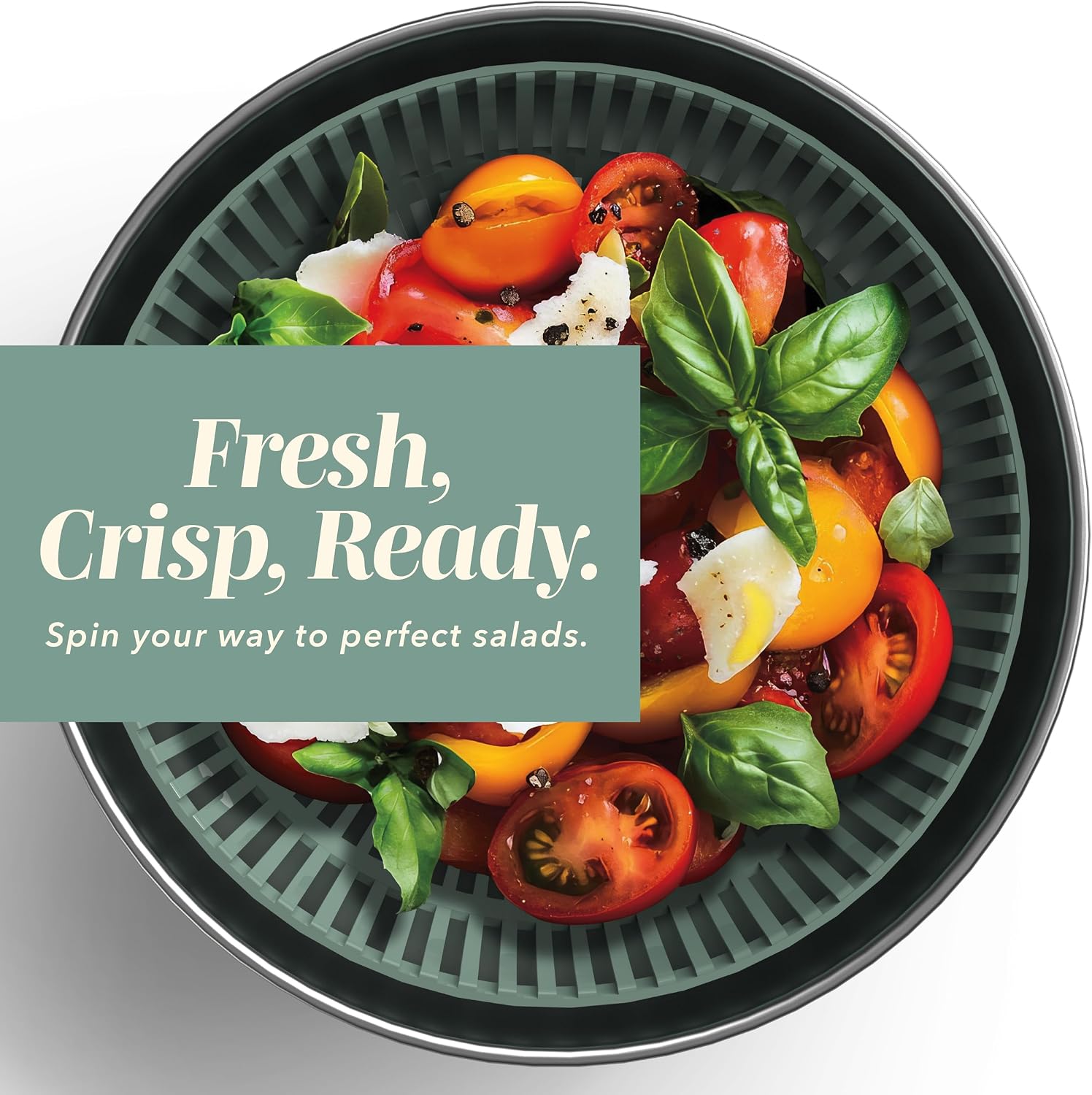 5 Qt. Stainless Steel Salad Spinner - Gallery 18