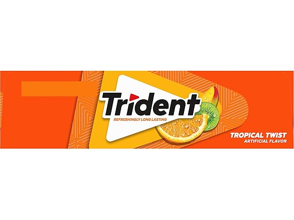 Trident Trident Tropical Twist Gum, 14pc, 12pk