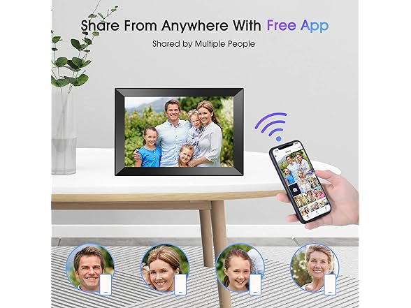 BIGASUO 14.1" Digital Picture Frame (Open Box)
