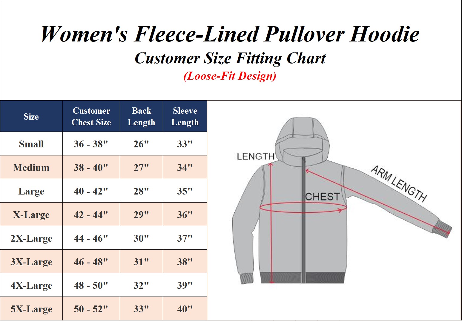 3Pk Asst Womens Fleece-Lined Pullover Hoodie - Gallery 11