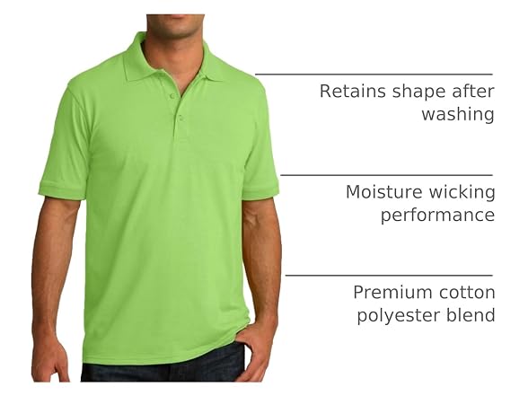 Clothe Co. Men (Large Tall) Polo Men's Shirt Lime