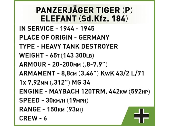 Cobi Historical Collection Wwii Panzerjager Set