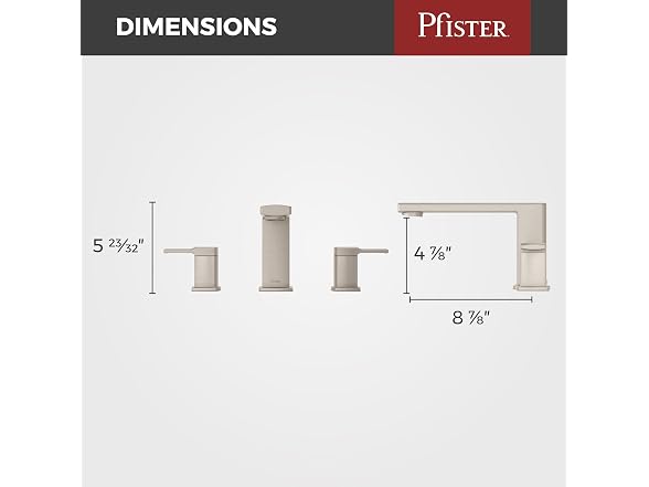 Pfister RT65DAK Deckard 3 HOLE ROMAN TUB TRIM