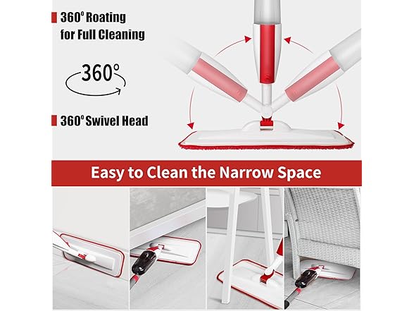 Red Wet Spray Mop