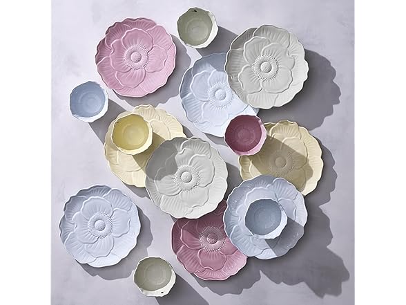 Lenox  Butterfly Meadow Floral Accent Plates, Green, Set of 4