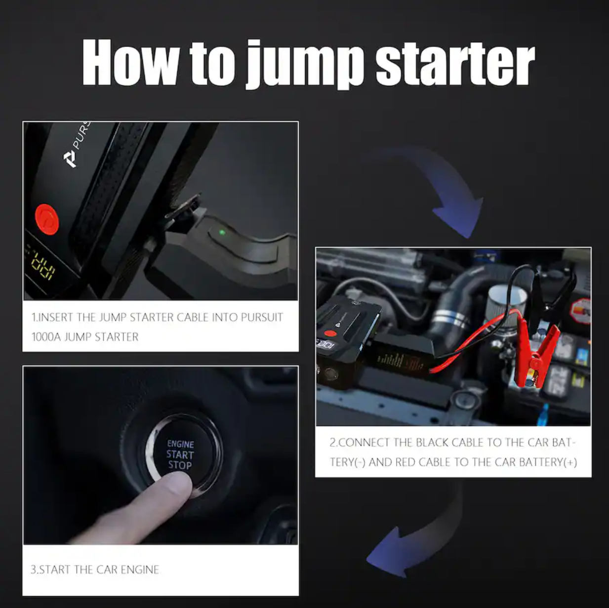 Pursuit 1000A Jump Starter & Power Bank - Gallery 15